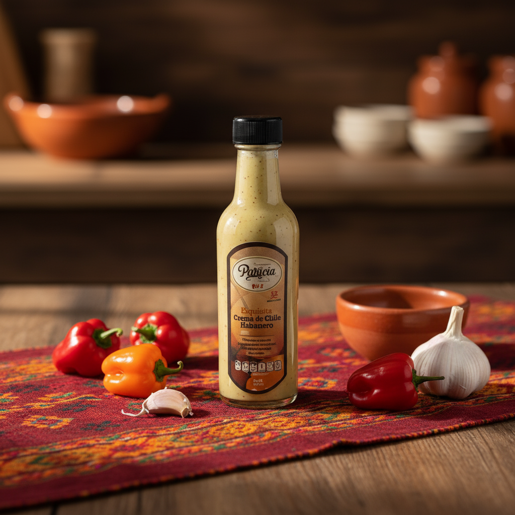 Crema de habanero - 20 Botellas de 50ml Cada Una
